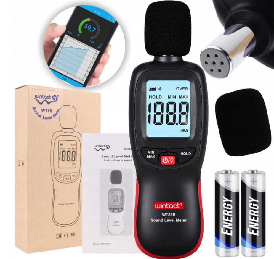 Digitální hlukoměr 30–130 dBA